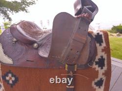 15'' Qh Bars Simco #5567 Western Equitation Or Trail Saddle 26.4lbs 15'' Qh Bars Simco #5567 Western Equitation Or Trail Saddle 26.4lbs