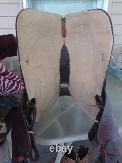 15'' Qh Bars Simco #5567 Western Equitation Or Trail Saddle 26.4lbs 15'' Qh Bars Simco #5567 Western Equitation Or Trail Saddle 26.4lbs