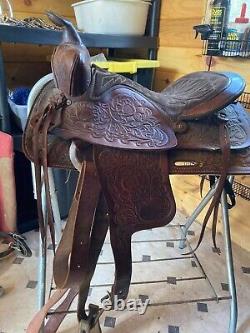 15? R Leather Western Saddle