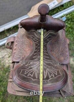 15? R Leather Western Saddle