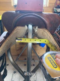 15? R Leather Western Saddle