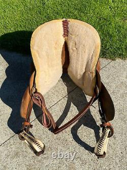 15 ROCKING R Western Barrel Horse Saddle Basket Tooled