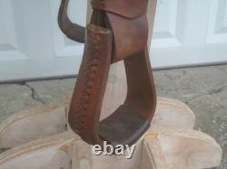 15 RR HandMade J. WILLIAMS Tooled Leather Roping Ranch Trail SaddleFQHB