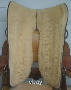 15 RR HandMade J. WILLIAMS Tooled Leather Roping Ranch Trail SaddleFQHB