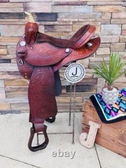 15 Roundskirt Barrel Saddle- Deep Seat, Western, Floral