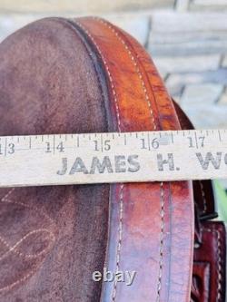 15 Roundskirt Barrel Saddle- Deep Seat, Western, Floral