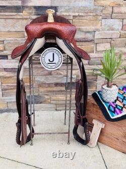 15 Roundskirt Barrel Saddle- Deep Seat, Western, Floral