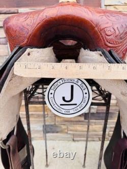 15 Roundskirt Barrel Saddle- Deep Seat, Western, Floral