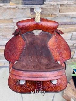 15 Roundskirt Barrel Saddle- Deep Seat, Western, Floral