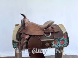 15 Royal Saddlery Western Leather Trail Saddle Made in Minnesota