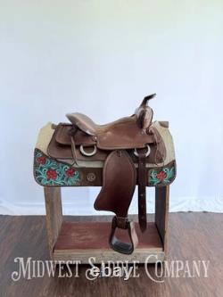 15 Royal Saddlery Western Leather Trail Saddle Made in Minnesota