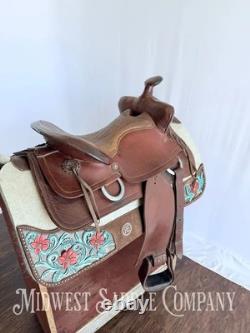 15 Royal Saddlery Western Leather Trail Saddle Made in Minnesota