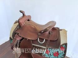 15 Royal Saddlery Western Leather Trail Saddle Made in Minnesota