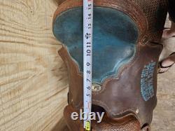 15 Running P Western Roping Trophy Saddle Used, 7 gullet FQHB, Rough Out Seat