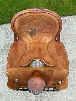 15 SIMCO Western Barrel Horse Saddle #5093 Basket Tooled