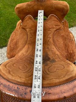 15 SIMCO Western Barrel Horse Saddle #5093 Basket Tooled