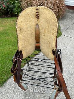 15 SIMCO Western Barrel Horse Saddle #5093 Basket Tooled