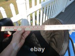 15'' SQ Bars Chisholm Trail leather/cordura western trail saddle w flag pad USA