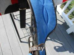 15'' SQ Bars Chisholm Trail leather/cordura western trail saddle w flag pad USA