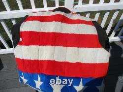 15'' SQ Bars Chisholm Trail leather/cordura western trail saddle w flag pad USA