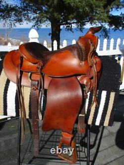 15'' SQH BARS Big horn mustang Bonanza series #723 western Ranch saddle