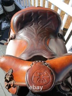 15'' SQH BARS Big horn mustang Bonanza series #723 western Ranch saddle