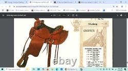 15'' SQH BARS Big horn mustang Bonanza series #723 western Ranch saddle