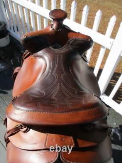 15'' SQH BARS Big horn mustang Bonanza series #723 western Ranch saddle