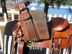 15'' SQH BARS Big horn mustang Bonanza series #723 western Ranch saddle
