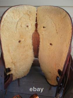 15'' SQH BARS Big horn mustang Bonanza series #723 western Ranch saddle