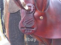 15'' SQH Barrs American Saddlery #800 Western Leather Endurance Trail saddle USA