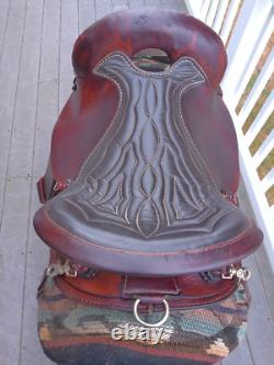 15'' SQH Barrs American Saddlery #800 Western Leather Endurance Trail saddle USA