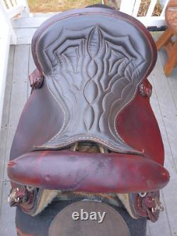 15'' SQH Barrs American Saddlery #800 Western Leather Endurance Trail saddle USA
