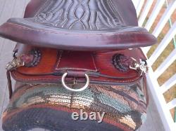 15'' SQH Barrs American Saddlery #800 Western Leather Endurance Trail saddle USA