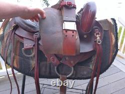15'' SQH Barrs American Saddlery #800 Western Leather Endurance Trail saddle USA