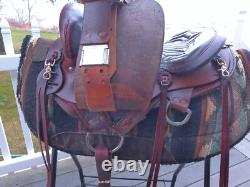 15'' SQH Barrs American Saddlery #800 Western Leather Endurance Trail saddle USA