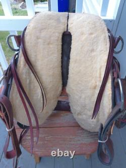 15'' SQH Barrs American Saddlery #800 Western Leather Endurance Trail saddle USA