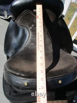 15'' SQH big horn #187 Black AZTEC leather & cordura western Barrel/trail saddle
