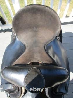 15'' SQH big horn #187 Black AZTEC leather & cordura western Barrel/trail saddle