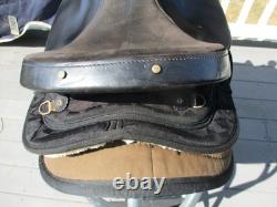 15'' SQH big horn #187 Black AZTEC leather & cordura western Barrel/trail saddle