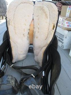 15'' SQH big horn #187 Black AZTEC leather & cordura western Barrel/trail saddle