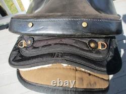 15'' SQH big horn #187 Black AZTEC leather & cordura western Barrel/trail saddle