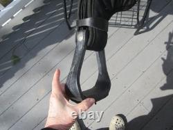 15'' SQH big horn #191 Black AZTEC leather & cordura western Barrel/trail saddle