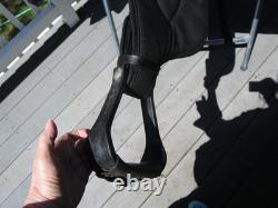 15'' SQH big horn #193 Black leather & cordura western Barrel/trail saddle