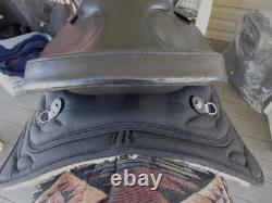 15'' SQH big horn #193 Black leather & cordura western Barrel/trail saddle