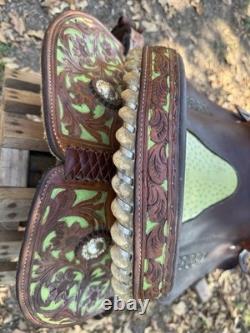 15 Scott Thomas Leather Custom Barrel Racing Western Horse Riding Saddle