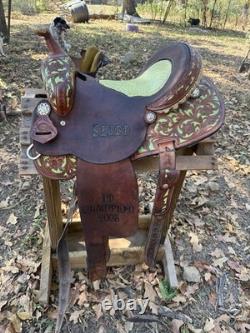 15 Scott Thomas Leather Custom Barrel Racing Western Horse Riding Saddle