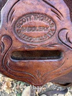 15 Scott Thomas Leather Custom Barrel Racing Western Horse Riding Saddle