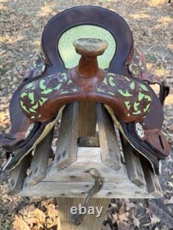 15 Scott Thomas Leather Custom Barrel Racing Western Horse Riding Saddle