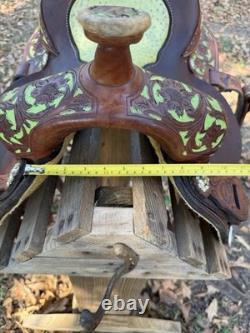 15 Scott Thomas Leather Custom Barrel Racing Western Horse Riding Saddle